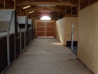 Internal View of barn with metal internal stables. Contact us for more details. 