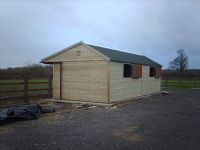 24 x 12 Field Shelter with 2 rear top doors.