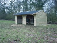 24 x 12 Field Shelter with 2 standard openings