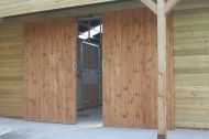 Sliding Doors for the American Barns can be purchased separately. 