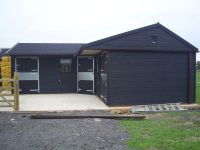 Stables treated with Ebony Protek Wood Protector