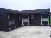 Stable Yard treated with Ebony Protek Wood Protector. 