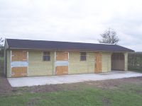 2 Loose Boxes, Tack Room and a Hay Store.