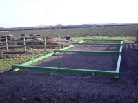Metal Frame ready for mobile stables