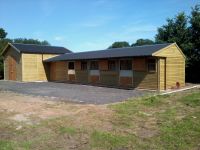 4 x standard stables with a large storage barn that is 3m high to eaves.