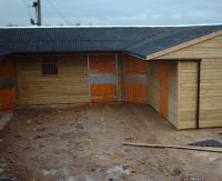 2 x Corner Units, with a hay store and a tack room.