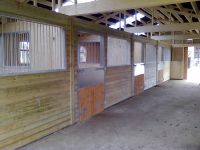 Internal View of the standard timber fronts and partitions.