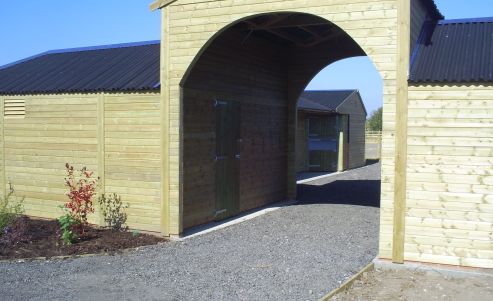 What could be more special than riding or leading out from your stables through an archway - a timeless, traditional, classic in design